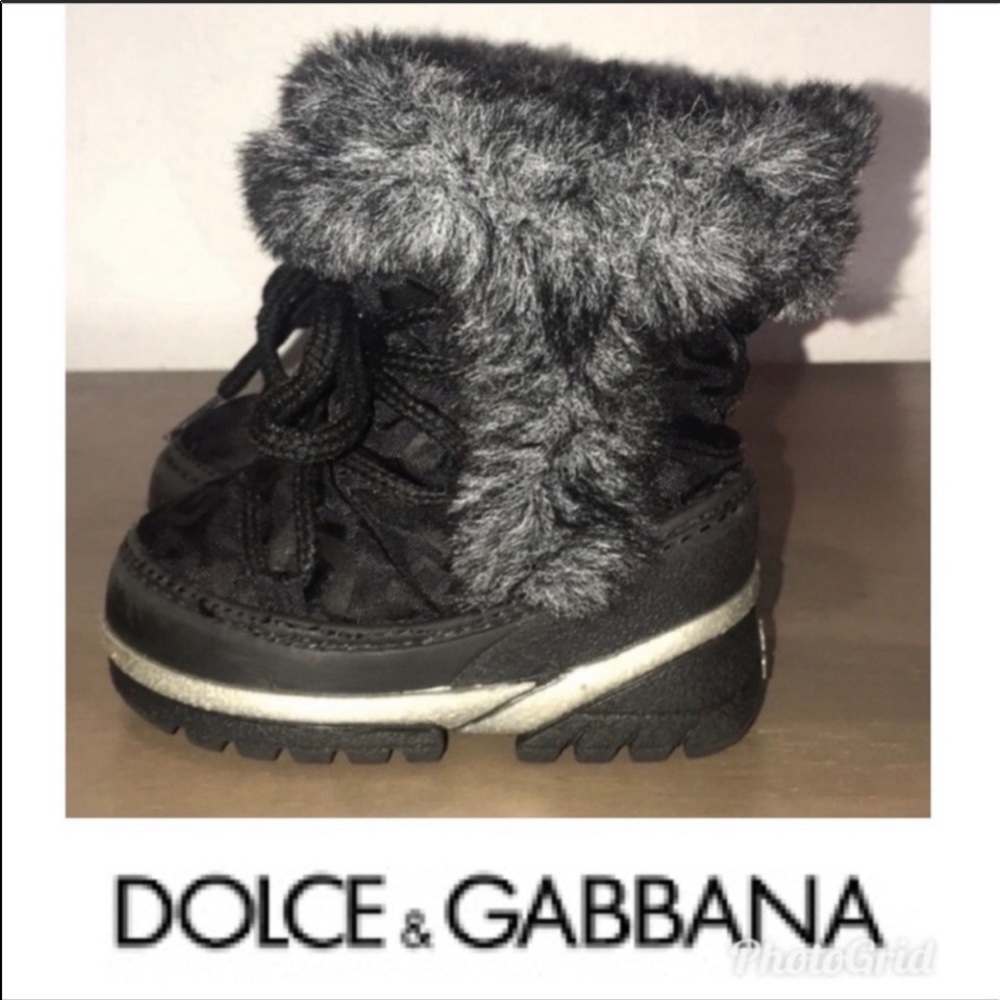 Auth Dolce & Gabbana Baby winter boots Sz 5